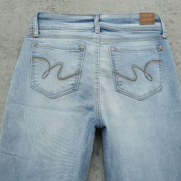 Wallflower Jeans Junior's Size 9 Short Blue Mid-Rise Ultra Fit Skinny 26" Inseam - Picture 12 of 16